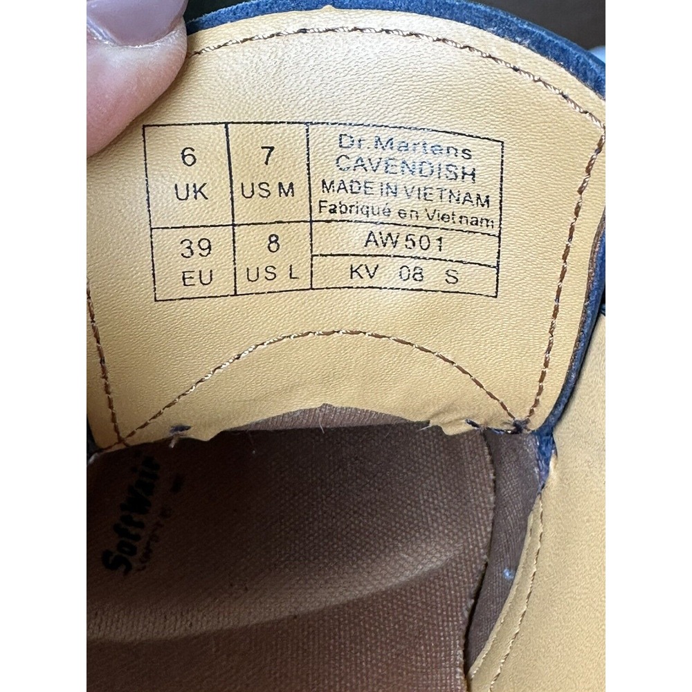 Dr Martens, Mens Cavendish Air Cushion Shoes, Navy, Size 7M - Picture 8 of 8